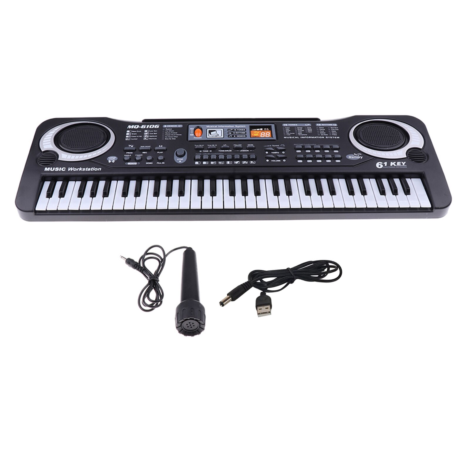 Piano Keyboard 61 Key Electronic Keyboard USB Powered for Beginner