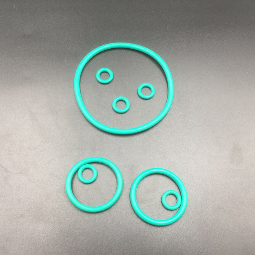 50pcs 11.5x2 11.5*2 12x2 12*2 13x2 13*2 14x2 14*2 OD * épaisseur vert Fluoro FKM caoutchouc fluoré joint torique joint torique joint