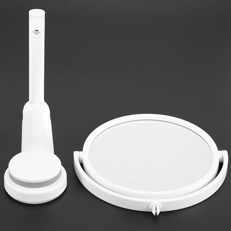 Nowoczesne lustro łazienkowe bez wiertła 2 boczne makijaż próżność golić lustra ścienne ssania składane ramię przedłużyć okrągłe akcesoria robić kąpieli