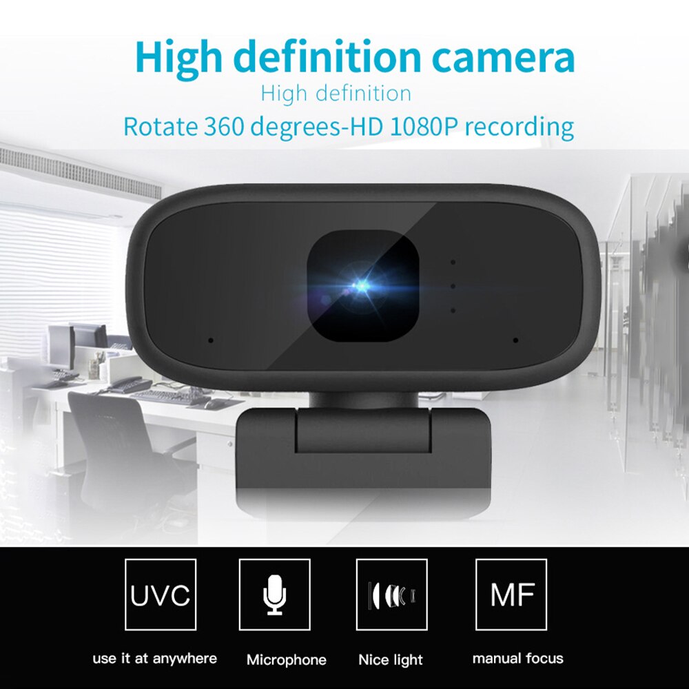 Hd 720/1080P Webcam Computer Pc Web Camera Met Microfoon Voor Live-uitzending Video Bellen Conferentie Workcamara Web para Pc