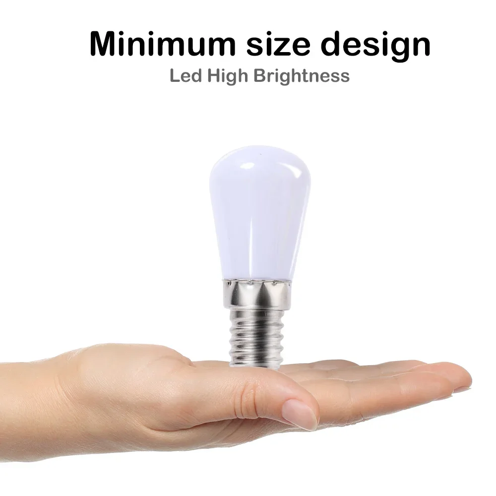6/1 Uds Mini bombillas LED E14 E12 bombilla LED para refrigerador bombilla de tornillo halógeno de repuesto para vitrinas de refrigerador