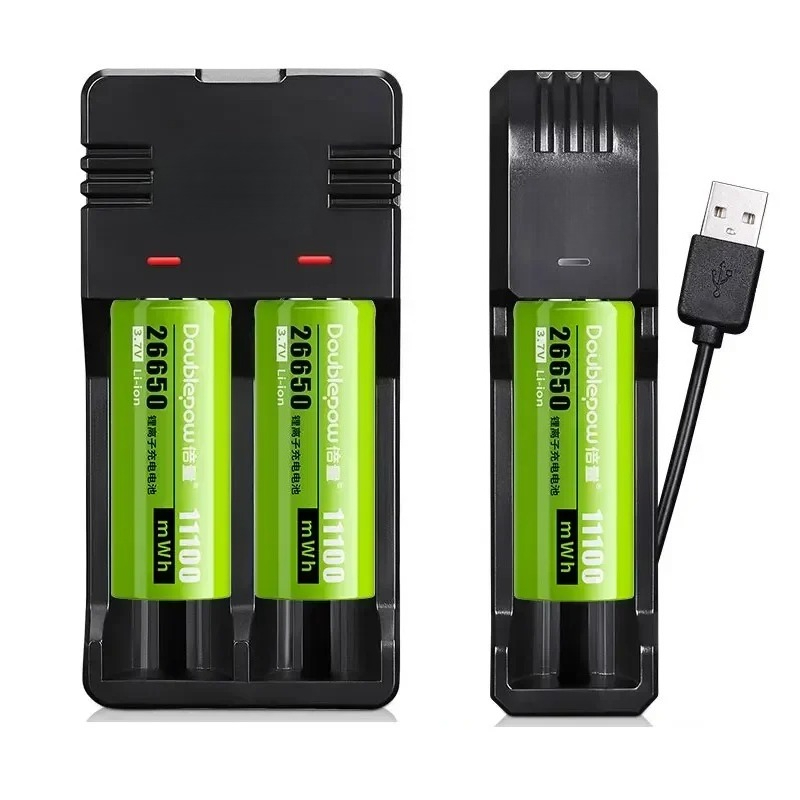 26650 3.7V 11100mWh Li-ion Battery Lithium Rechargeable Batteries for Strong Light Flashlight Solar Street Light Power Tool