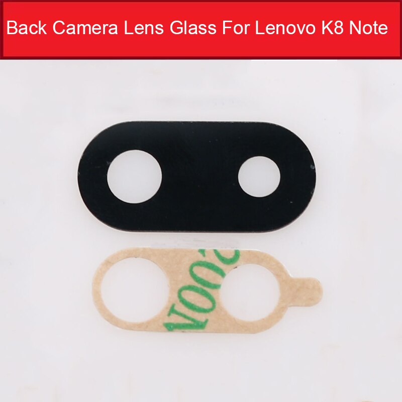 Couvercle d'objectif en verre de caméra arrière pour Lenovo K5 K6 K8 Note ZUK Z1 Z2 couvercle d'objectif de caméra arrière + réparation de remplacement d'autocollant adhésif: K8 NOTE