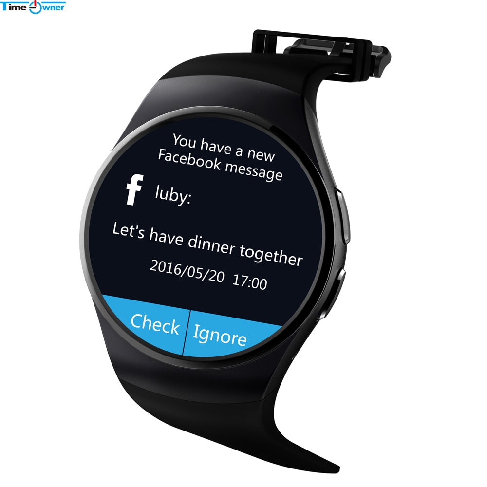 Chronomètre KW18 + horloge montre intelligente Android Tracker santé MTK2502c Bluetooth Notification prise en charge SIM TF carte pour Samsung Xiaomi