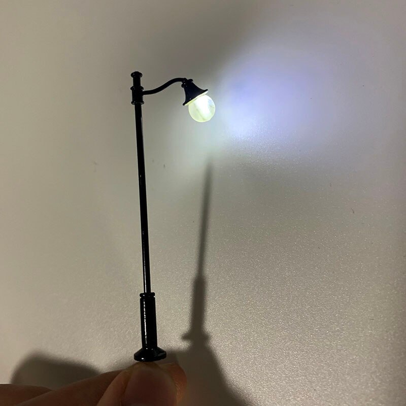 2 Stck ho Skala Modell züge Eisenbahn Park garten Straße Licht 3V Laternenpfahl Lampen/Modell Park Lampen/zug Layout Modell Park Landschaft: Ursprünglich Titel