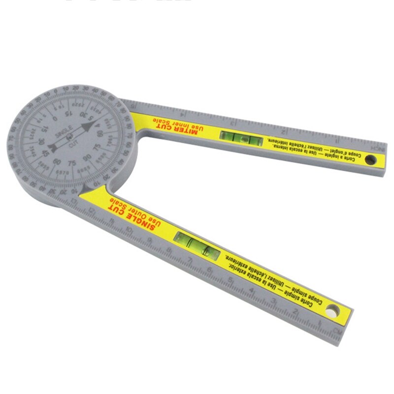 Top Gradenboog Finder Hoek Finder Mijter Gauge Goniometer 360 Graden Houtbewerking Meten Heerser Diy Hoek Heerser: Default Title
