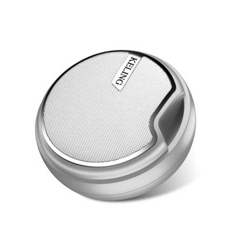 Tragbarer bluetooth-lautsprecher für fahrräder, fahrradsäulenlautsprecher, akustik-sound-boombox, soundbar, woofer, freisprecheinrichtung, outdoor-lautsprecher: Silber