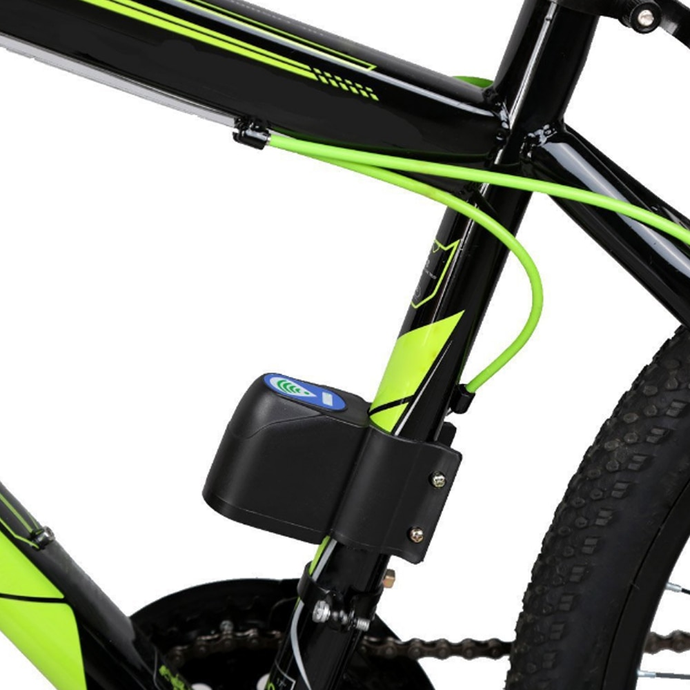 Tyverisikring cykellås cykling sikkerhedslås trådløs fjernbetjening vibrationsalarm 110db cykel tyverialarm cykeladgang