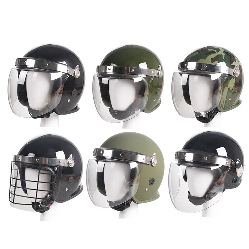 Casque Anti-émeute, Protection faciale, garde de sécurité du personnel de service, Protection de patrouille, facile à porter