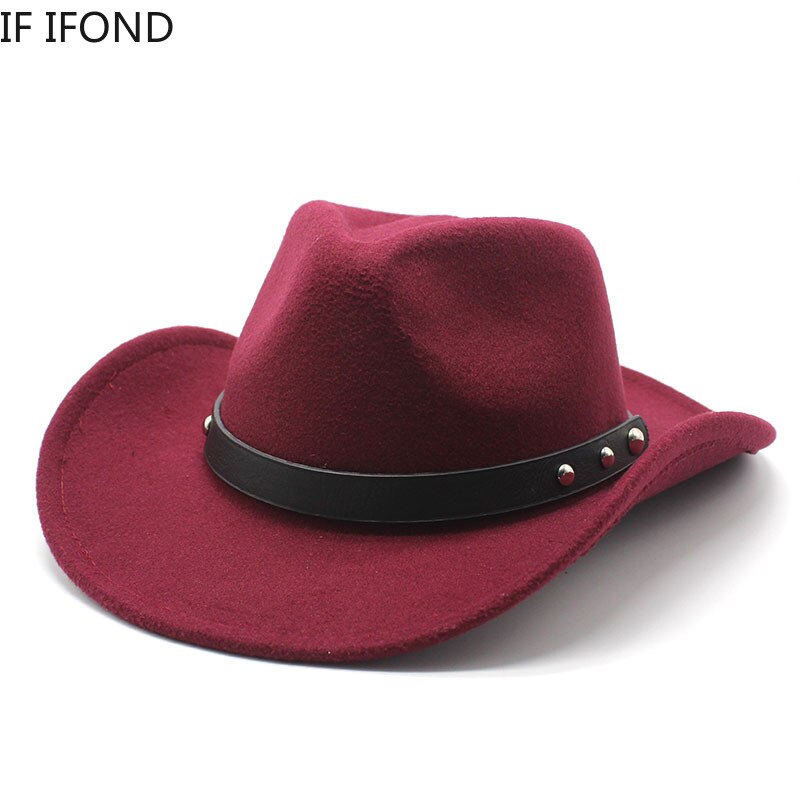Punk estilo ala vaquera vaquero del Oeste se Jazz tapa CABALLERO DAMA Sombrero Hombre Cap