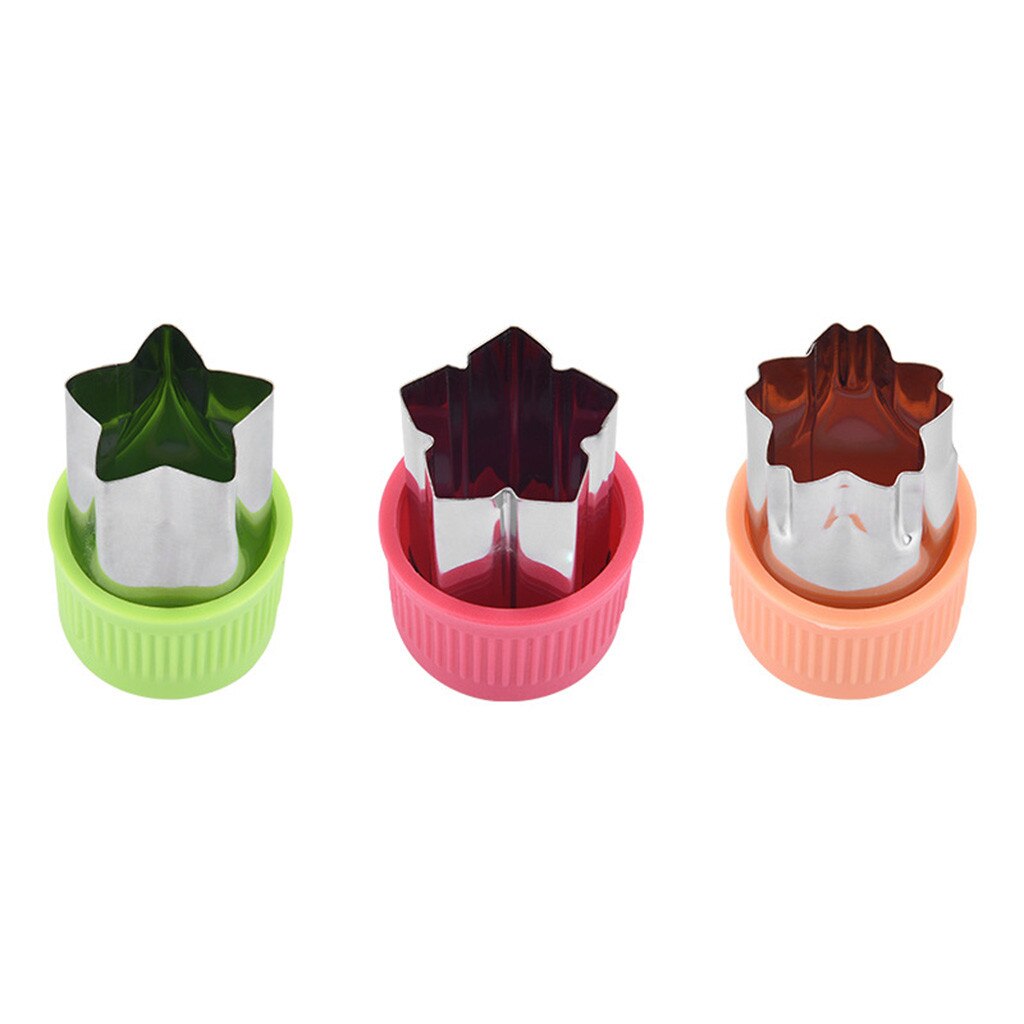 3 Stuks Fruit Stervorm Fruit Groenten Cutter Keuken Fondant Cake Cookie Plunger Mold Cutter Mould Gereedschap J #19: B