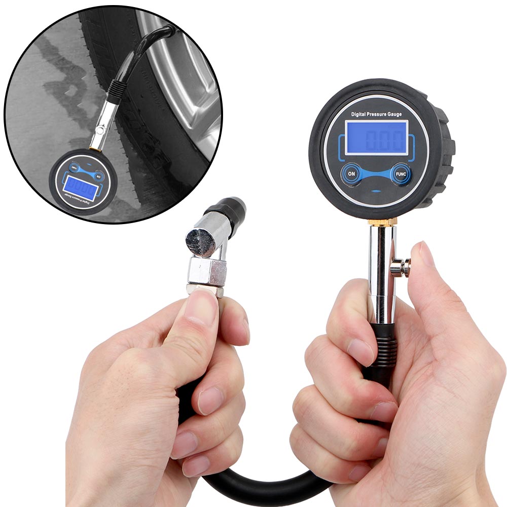 Hohe Präzision Auto Reifen Manometer Digitaler Reifen Tester LCD Display für Auto Lkw Fahrzeug Motorrad
