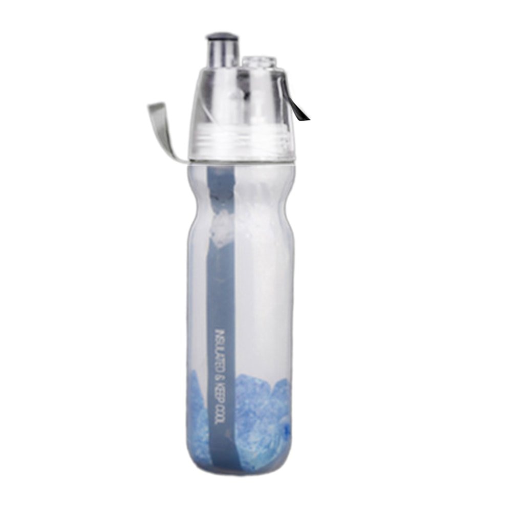 Spray cykel cykel udendørs sport flaske koldt vand flaske anti-ekstrudering anti-burst anti-lugt vand opbevaring: Sort