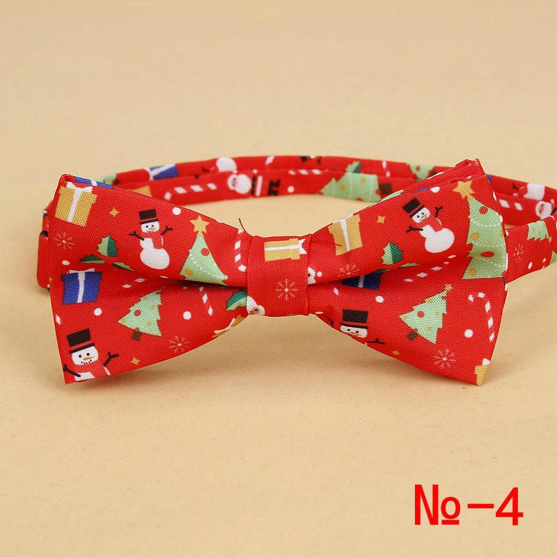 Menn & #39 ;s julesløyfe bomull festival tema slips snøfnugg juletre mønster herre sløyfe julefest for menn: 4