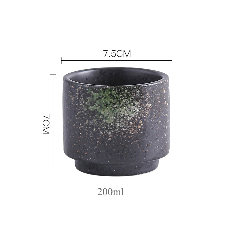 Taza de té japonesa LUWU, taza de agua, gres cerámico Kungfu pintado a mano, recipientes para beber té 200ml