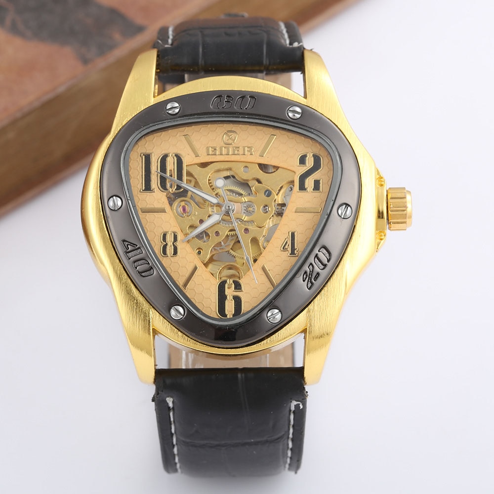 goer wristwatches goer watch Luxury Triangle Watches Men Automatic Mechanical – Grandado