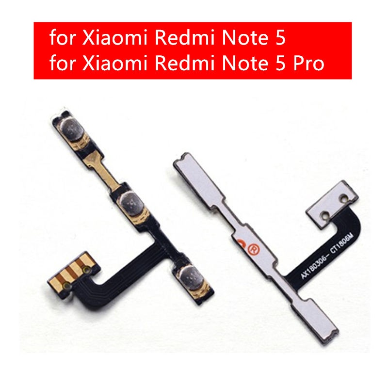 for Xiaomi Redmi Note 5 Power Volume Side Key button Flex Cable Redmi Note5 On Off Switch Flex Cable Replacement Repair Parts