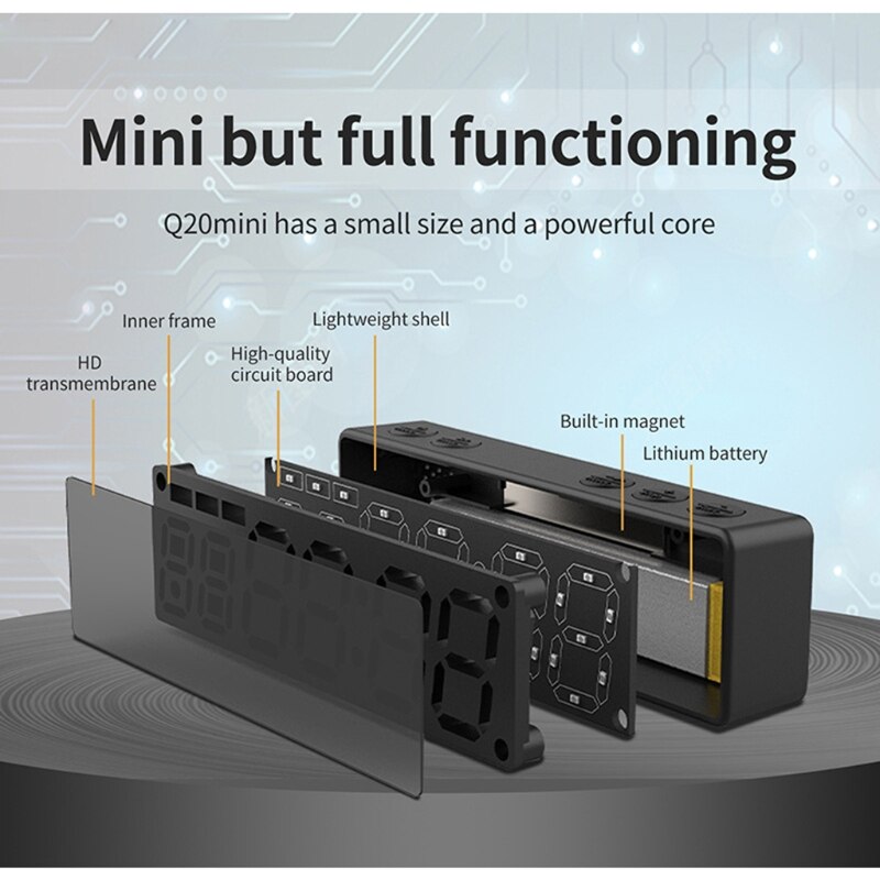Gym Timer Countdown Count up Stopwatch Rechargable Magnetic Timer Intervals Fitness Workout Home School Church