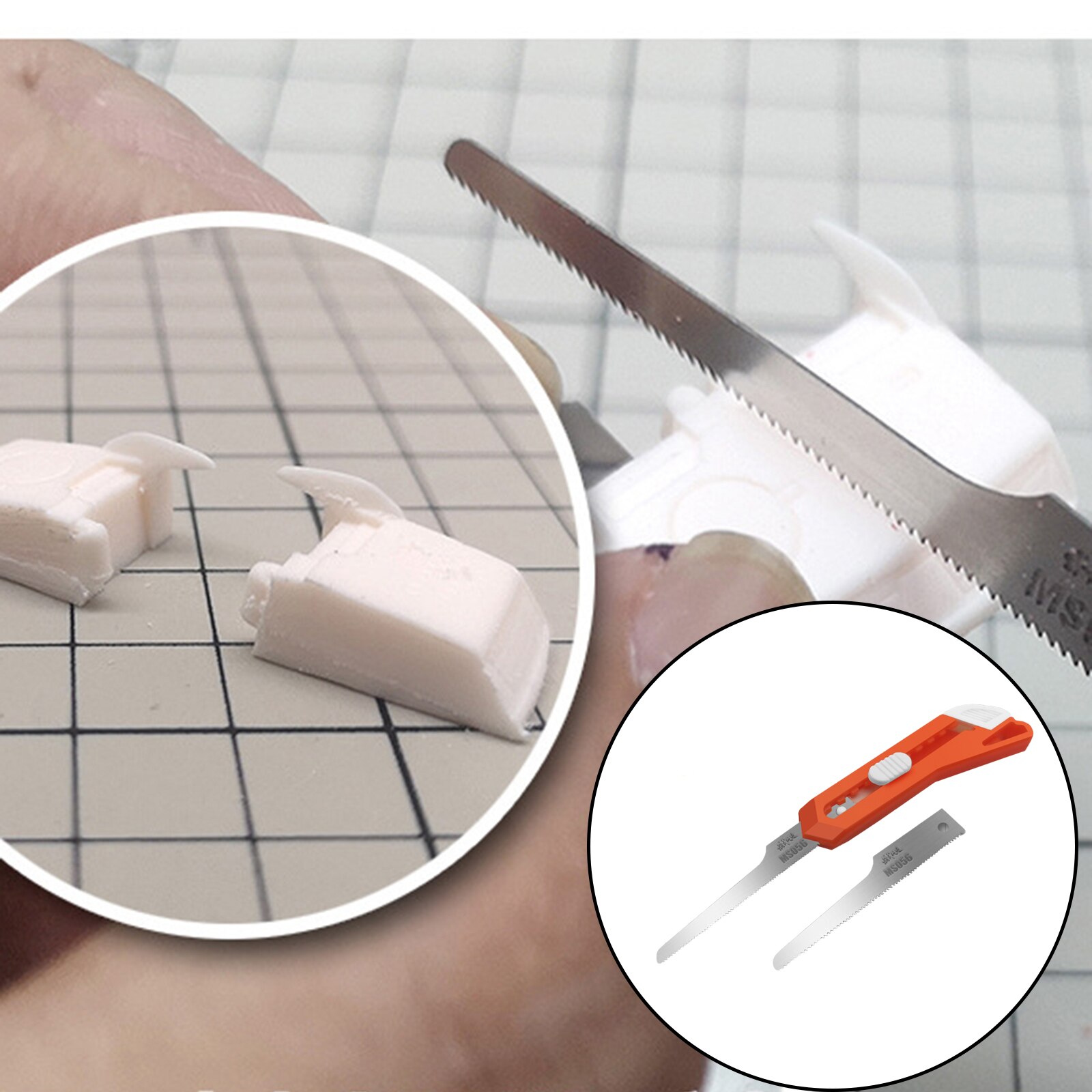 Multifunction Hobby Model Mini Hand Saw Knife Blades Cutter Kit 2 in 1 DIY Craft Model Hand Saw Hacksaw