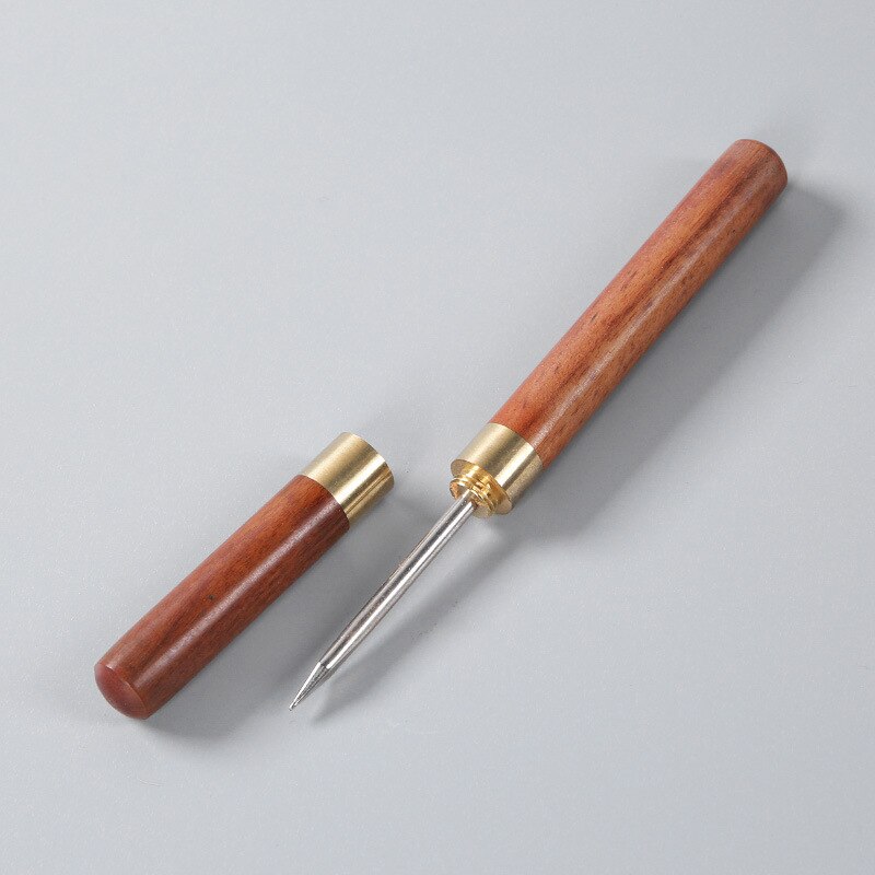 Professionelle Tee Nadel Ziegel Tee Brechen Nadel ebenholz Griff Griff Puer Puerh Neugierigen Werkzeug: klein Rosenholz 1Stck
