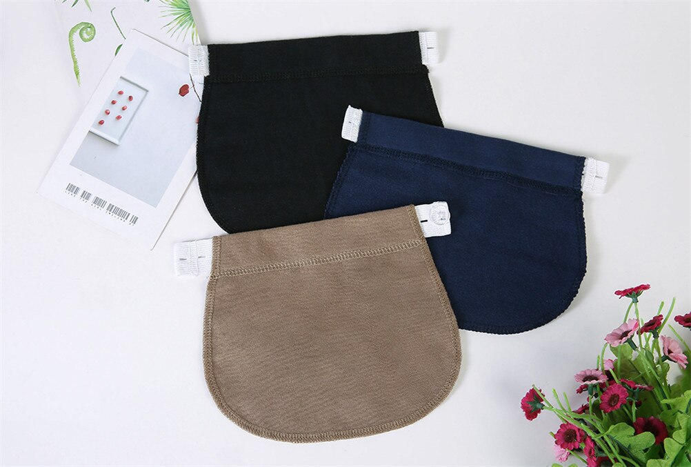 1/3 pièces maternité grossesse ceinture ceinture élastique taille Extender taille Extender pantalon noir/bleu marine/kaki