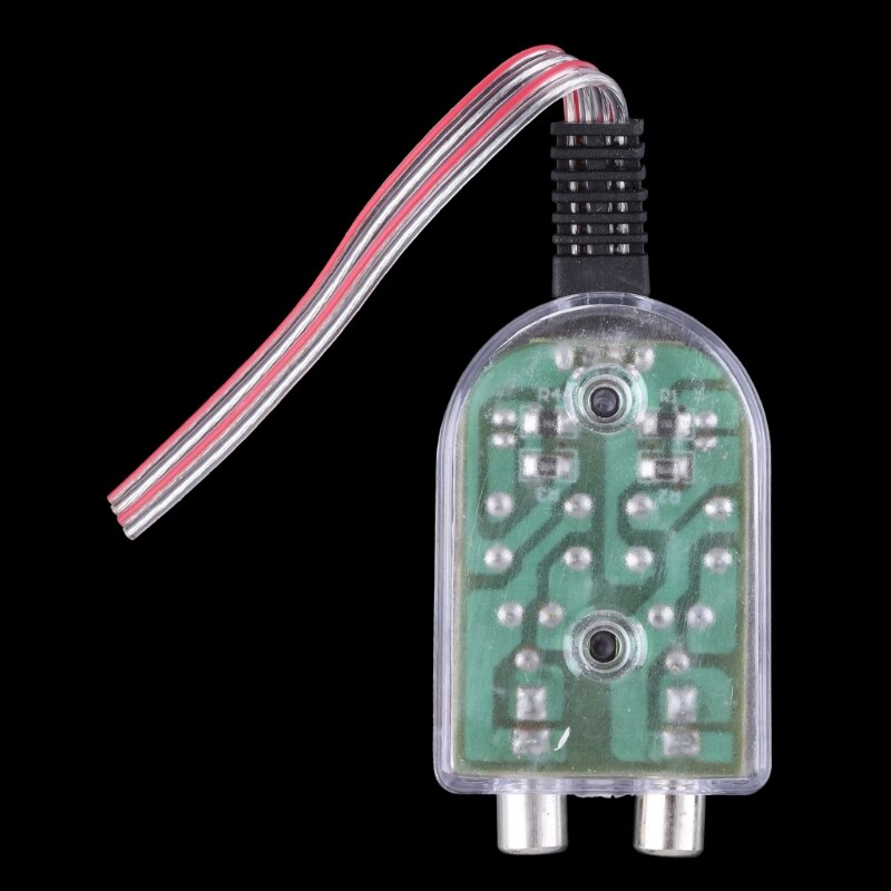 12V RCA Car Stero Radio Converter Speaker High To Low Amplifier Impedance Converter