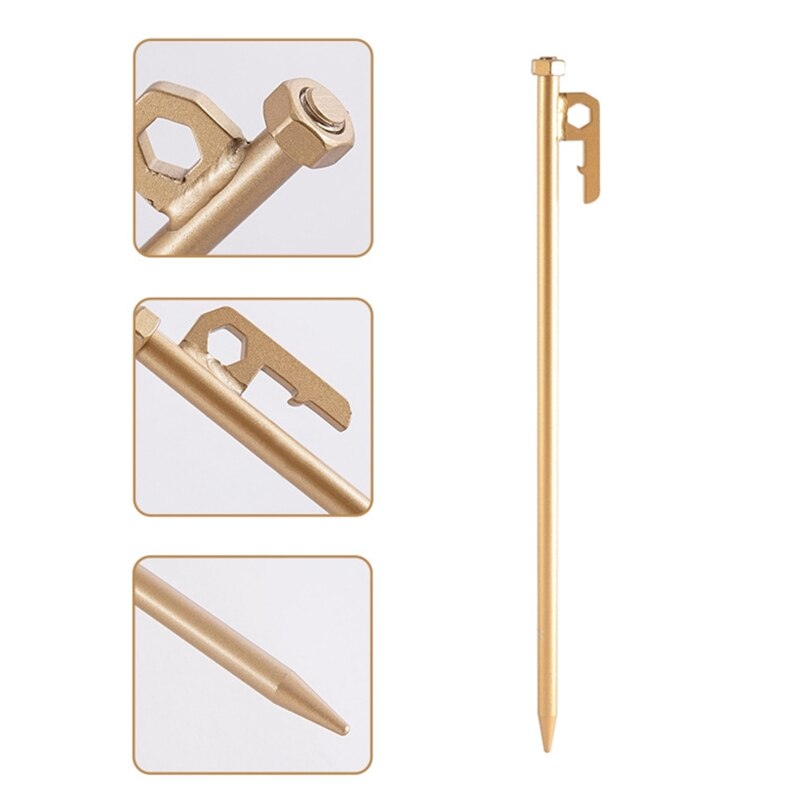 Compact Tent Pegs 25/30cm Outdoor High Strength Stainless Steel Tent Nails Camping Spike Canopy Tent Peg Camp Tent