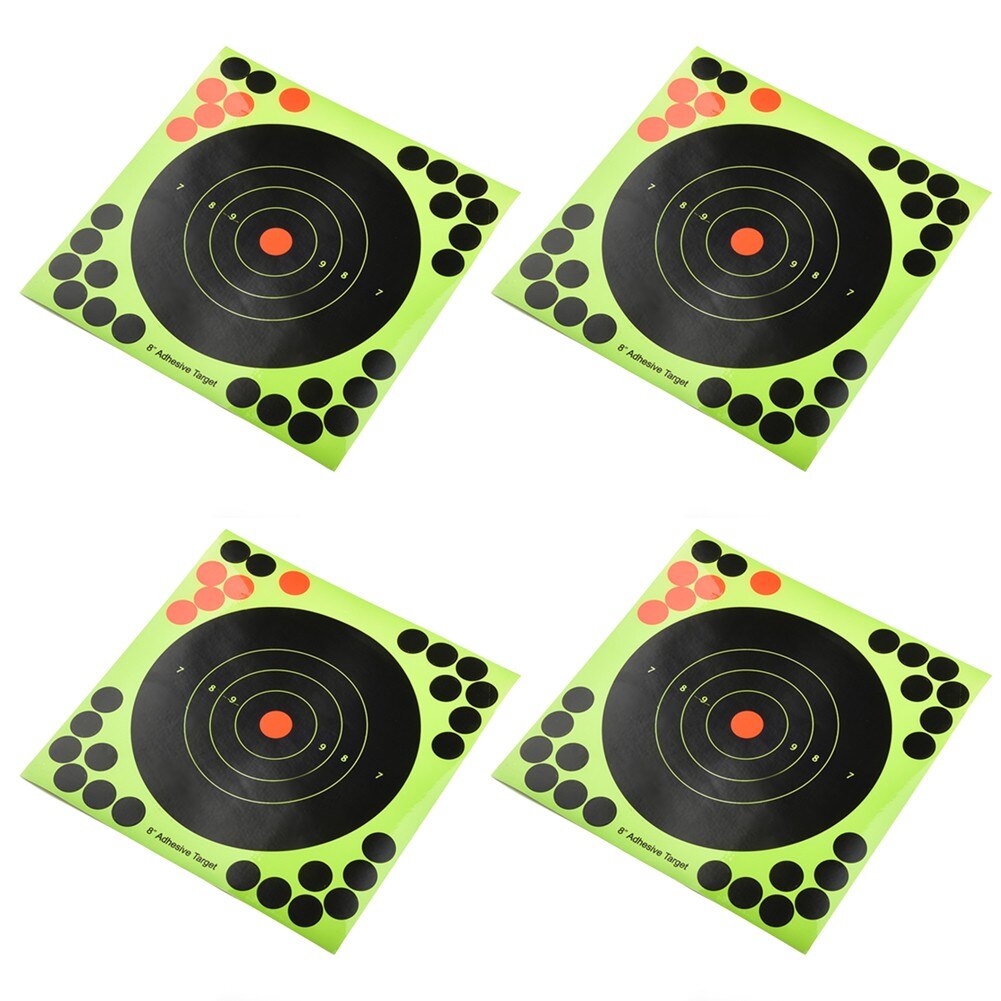 50 Fluorescerende Groene Vuurwapens Schieten Doel Schieten Stickers Waarschuwing Stickers Schieten Accessoires