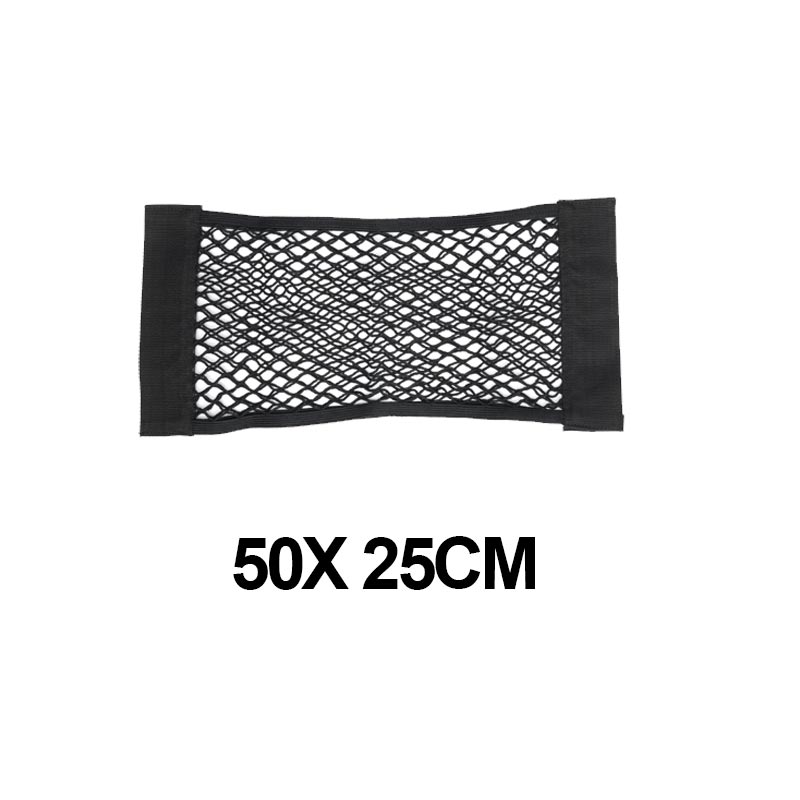 Kofferbak Opbergtas Nylon Netten Auto Terug Kofferbak Organizer Elastische String Bagagenet Holder Pocket Voertuig Leveringen: 50 x 25cm