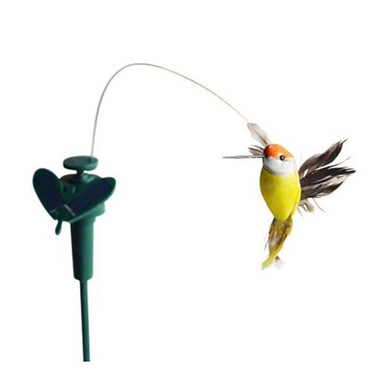RCtown Funny Solar Toys Flying Fluttering Hummingbird Flying Powered Birds Random Color For Garden Decoration D15