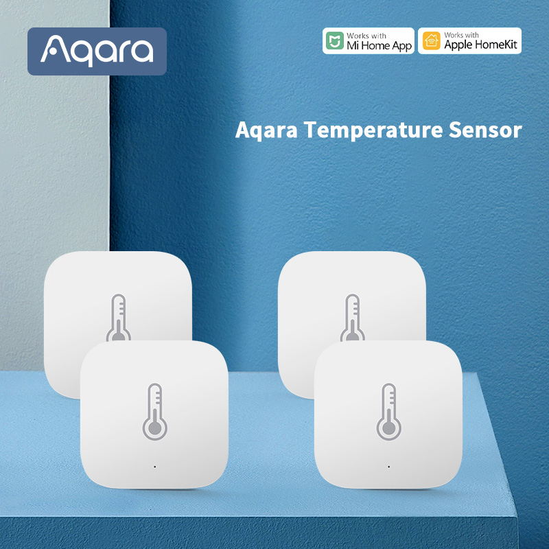 Aqara – Capteur de température, humidité et pression atmosphérique connecté, détecteur environnemental, connexion Zigbee, contrôle avec application Xiaomi Mi Home
