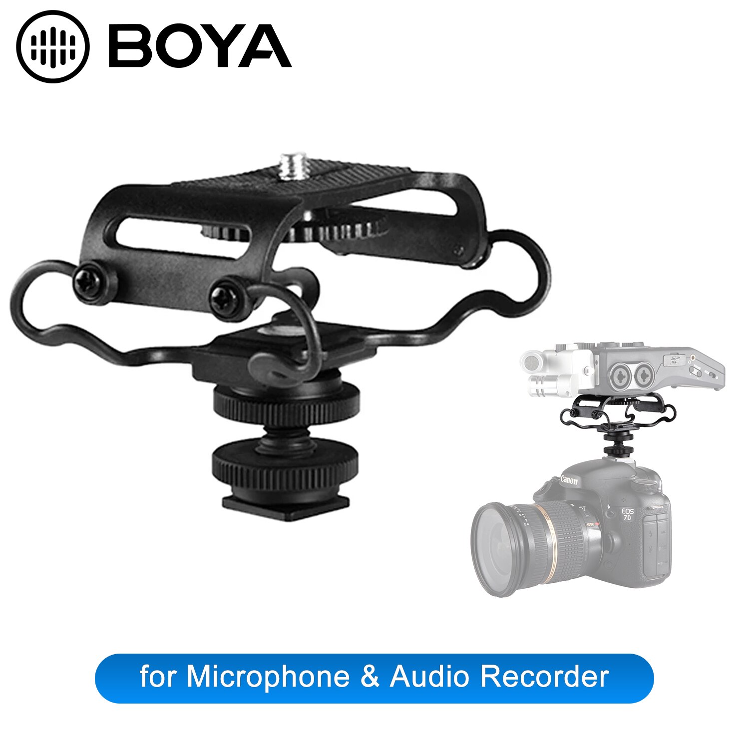 Boya BY-C10 Universele Microfoon Shock Mount Voor Zoom H4n/H5/H6 Sony Tascam Dr-40 Dr-05 Recorders Microfone Olympus Tascam