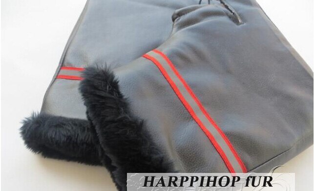Pu Leer Motorfiets Motor Stuur Moffen Sneeuwscooter Waterdicht Winter Hand Warm Covers Handschoenen Handvat Bar Moffen