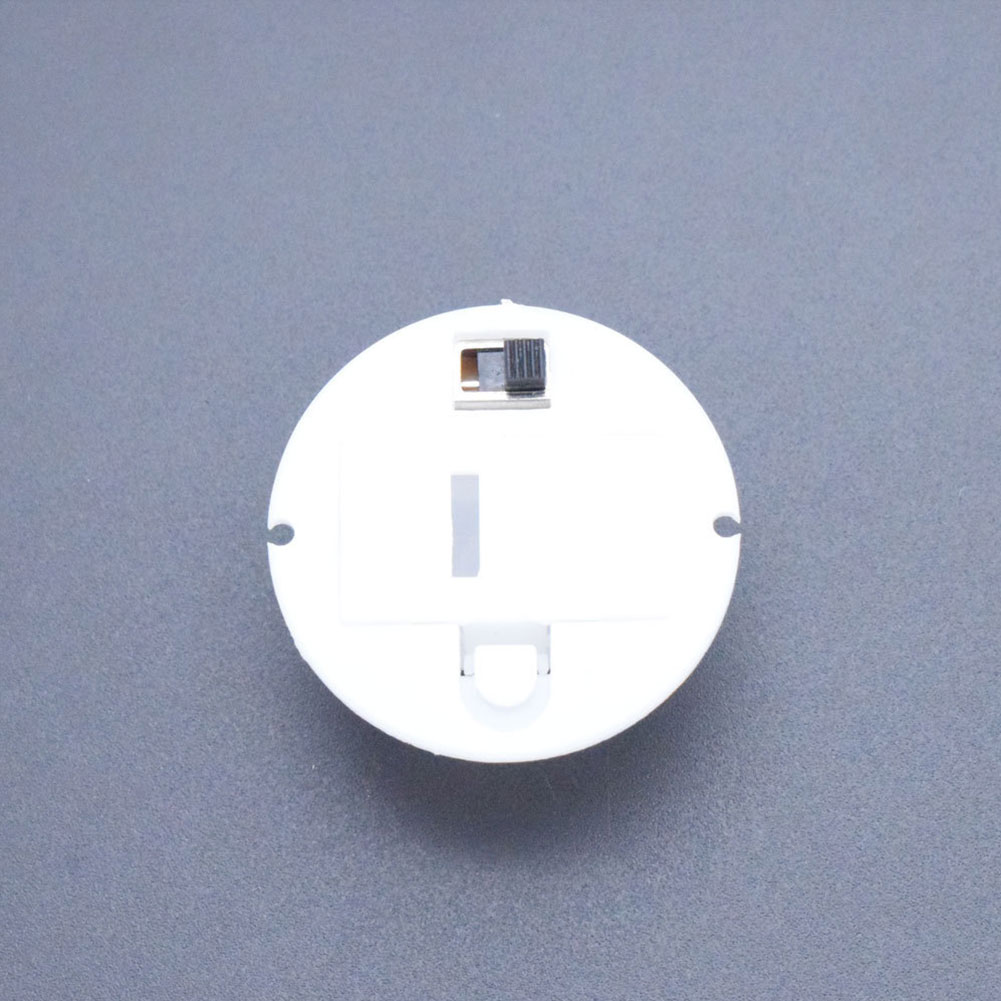 5Pcs Voor AG13 / LR44 Batterijen Ronde Base Accubak Met Schakelaar Knop Compartiment Craft Base Batterij Opbergdoos case