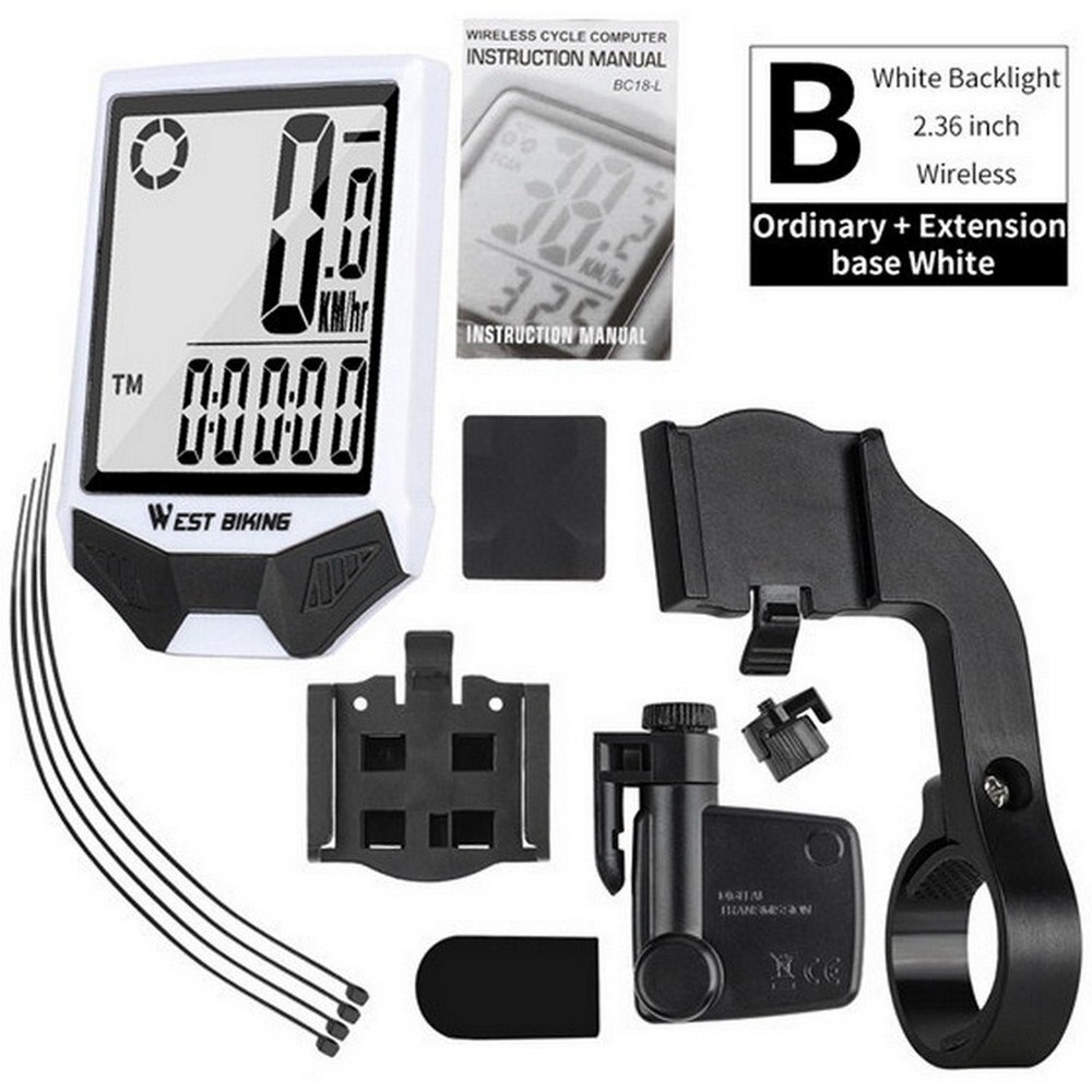 XINTOWN 2.36 Inch HD Screen Bicycle Odometer Waterproof Wireless Mountain Bike Computer Speedometer Backlight Bicycle Stopwatch