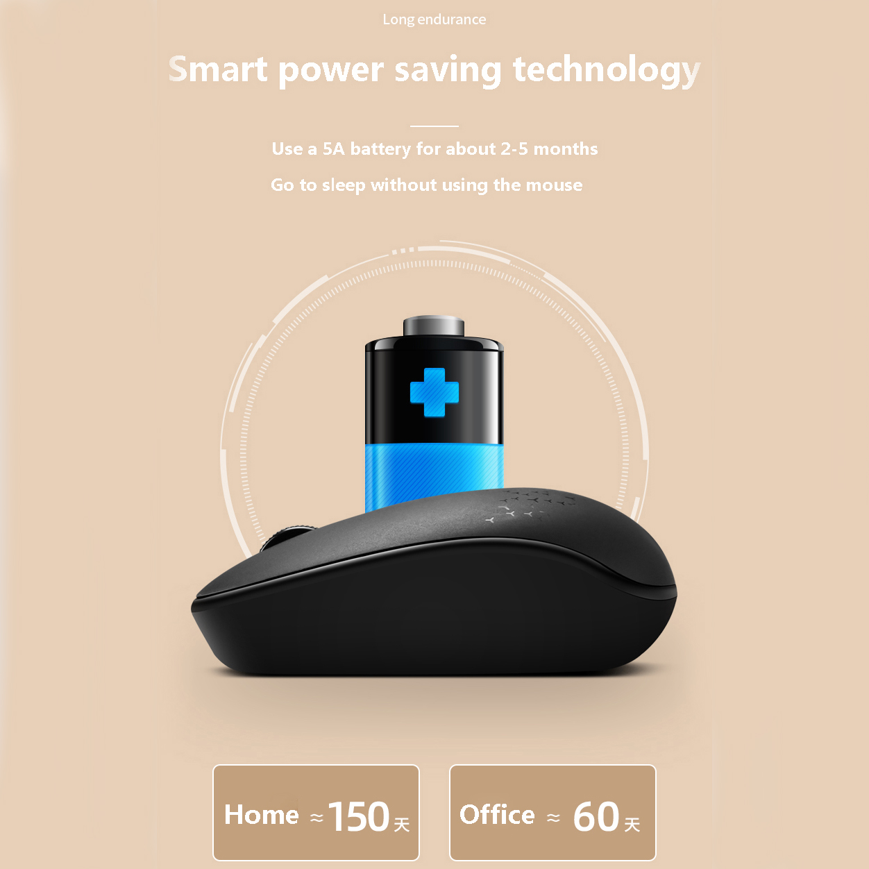 metoo Wireless Bluetooth Silent Mouse Ultra-thin Ergonomic Portable Optical Mouse For tablets laptops and mobile phones