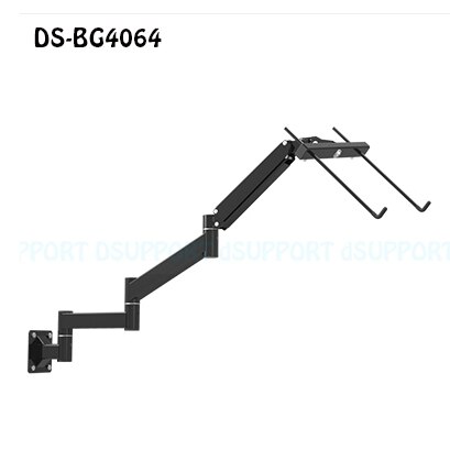 Tilt Foldable Wall Mount 17-27 inch Laptop Holder Gas Spring Arm Laptop Cooler Retractable Notebook Mount Hanger: DSBG4064