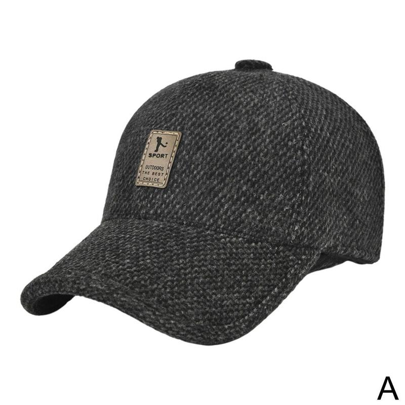 Men Winter Baseball Hat With Earflaps Cap Keep Warm Cap Baseball Fitted Ear Adjustable Outdoor Hats Sports Thick X6t3: A