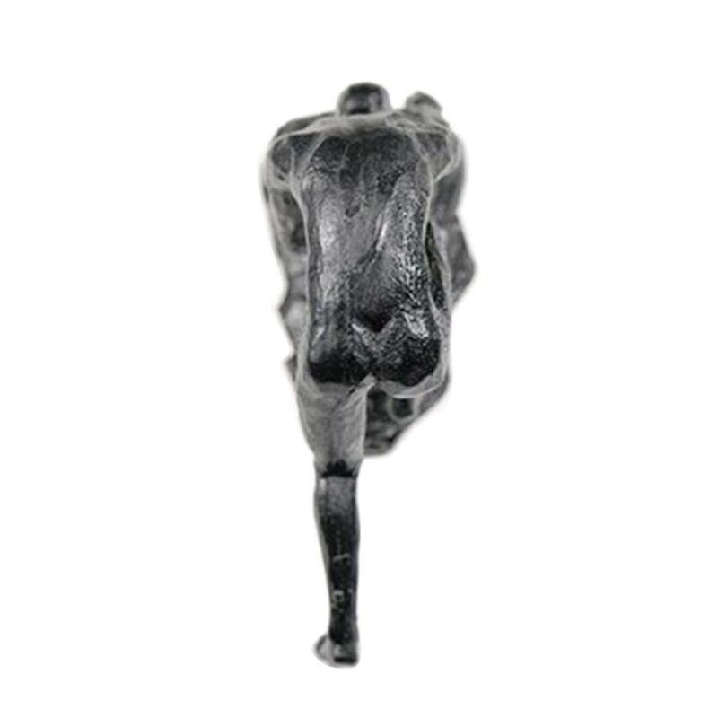 Industriell stil klättring man harts järn tråd vägghängande dekoration skulptur figurer retro staty dekor
