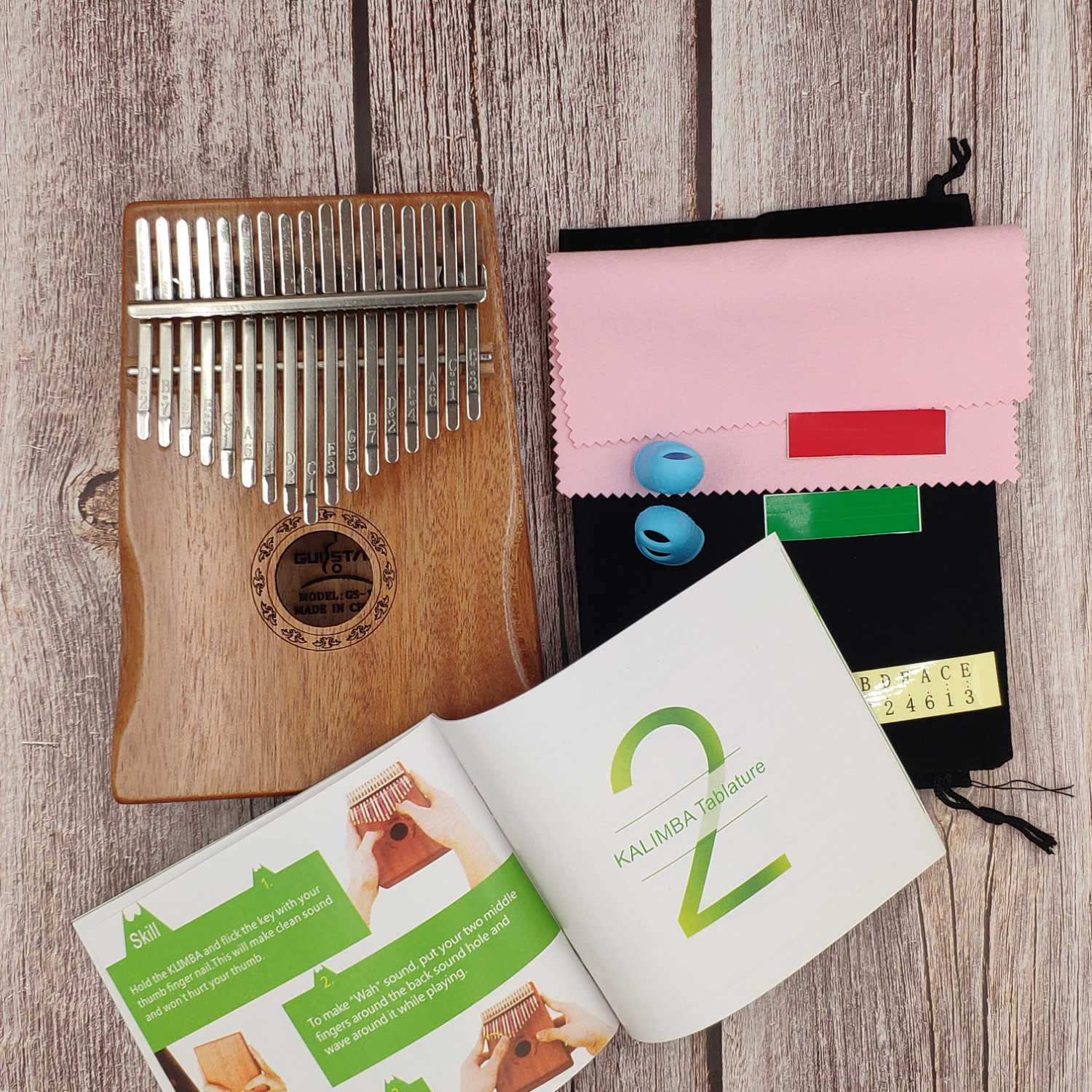 -key Kalimba African Festival Jaws Mahagoni Thumbs Finger Piano Sanza Mbira Calimba Games With Guitar Wood Musical Instruments: No cable