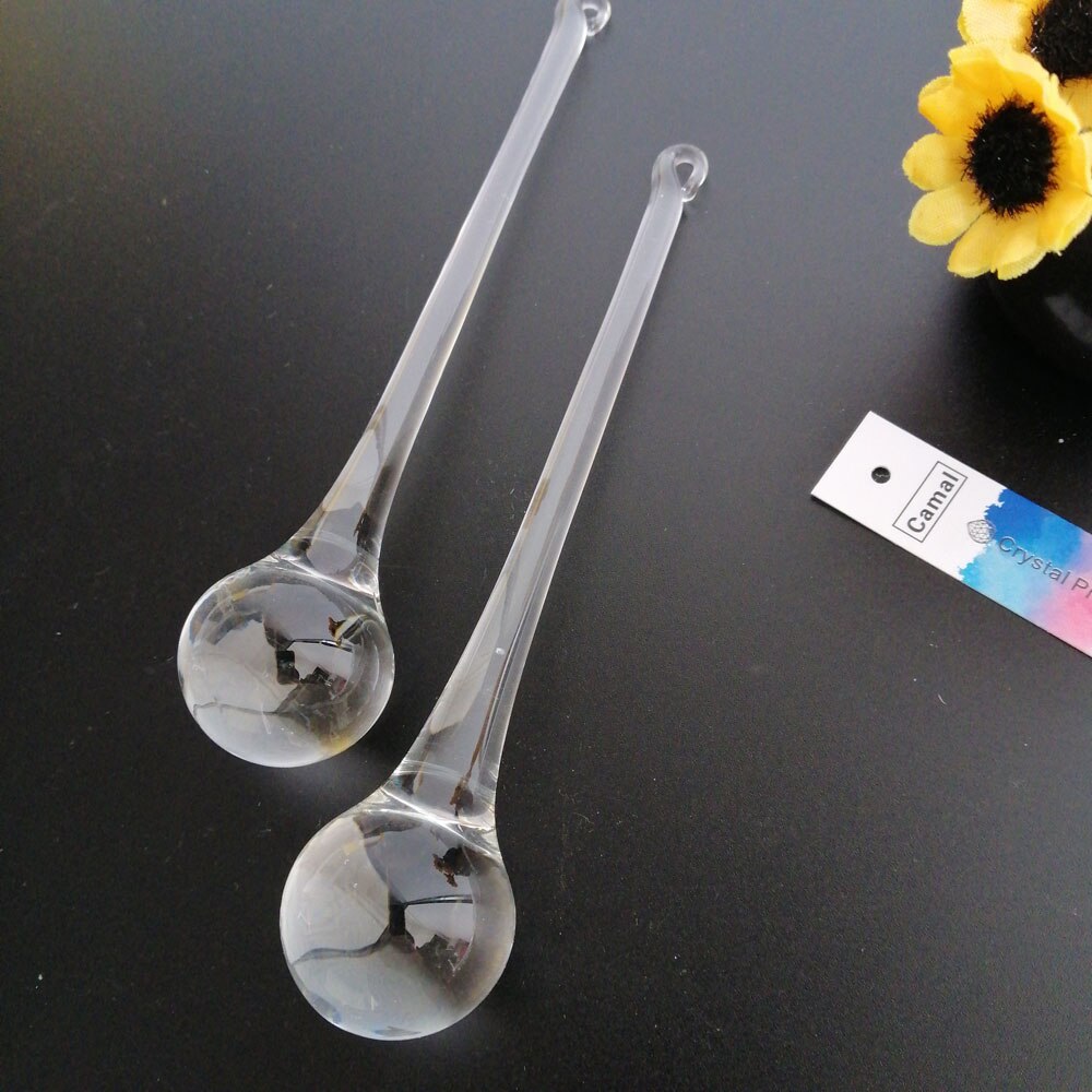 Camal 10Stck 150mm Klar Waterdrop Regentropfen Kronleuchter Kristall Glas Decke Lampe Beleuchtung Anhänger Teil Hängen Träne Prismen