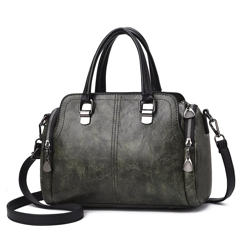 Top-handvat Tas Vrouwen Crossbody Tas Schoudertas Dame Eenvoudige Stijl Tas Mode Vrouwen Handtassen Totes Tas vrouwen tas: green