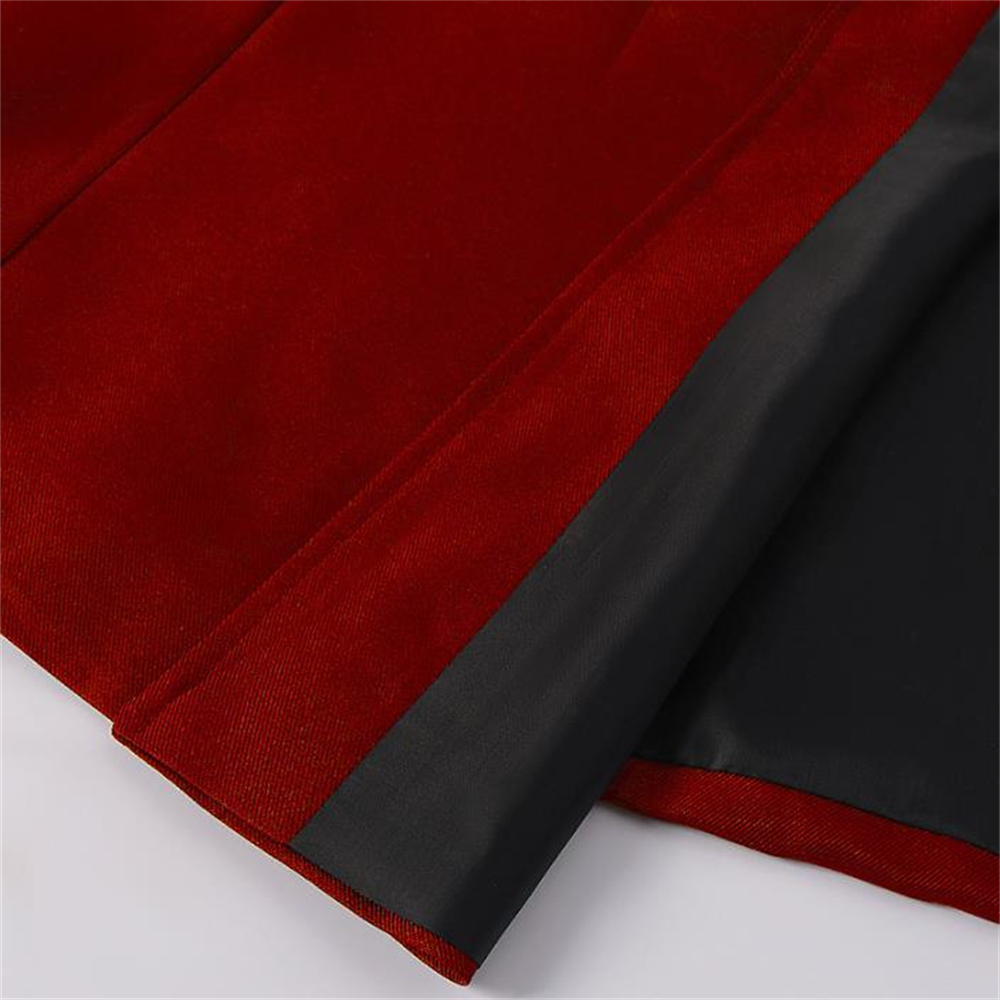 Vintage dame middelaldersk lang kåpe høst slank midje maxi vinterkjole fløyel 19th. århundre retro trenchcoat lang yttertøy