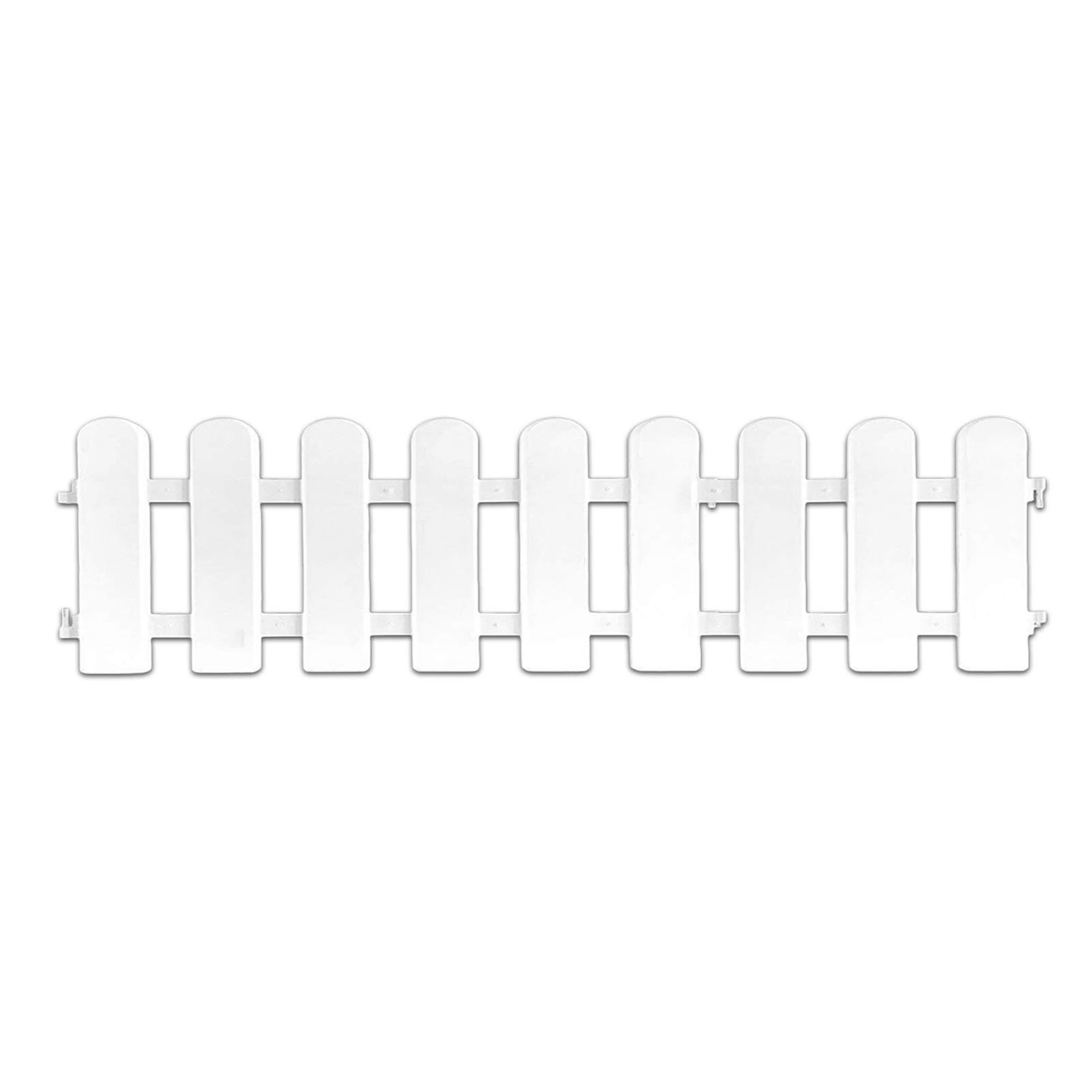 White Protective Fence PVC Garden Fence DIY Detachable Spliced Picket Modern Terrace Yard Decoration Weatherproof Outdoor Fence: 50x13cm reinforced r