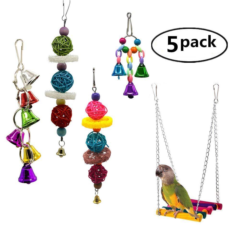 Small and medium parrot toy set, bird toy, pet toy: LN-617--5pcs