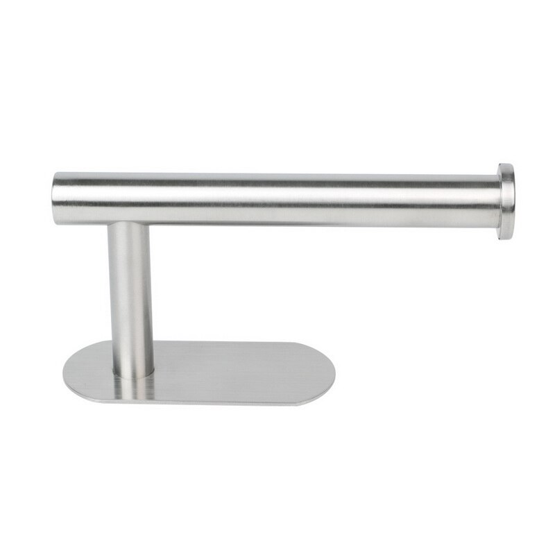 Free Kitchen Roll Paper Accessory Wall Mount Toilet Paper Holder Stainless Steel Bathroom Tissue Towel Accessories Rack Holders: 16x8cm silver