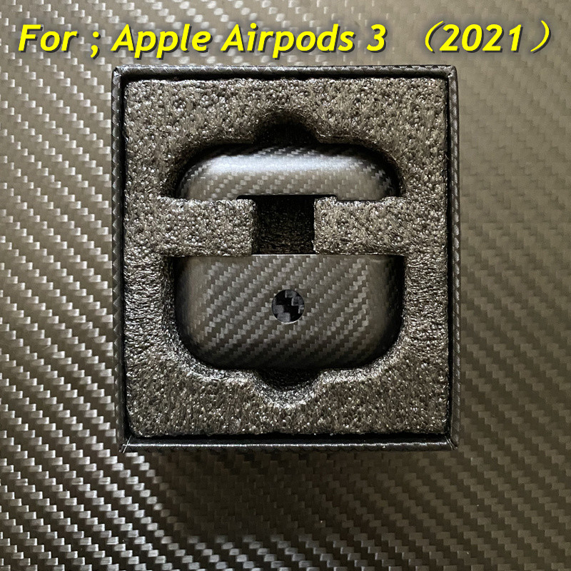 Real Carbon Fiber Earphone Case for Apple Airpods 3 Carbon Fiber Earphone Wireless Bluetooth for AirPods Pro 2）Case