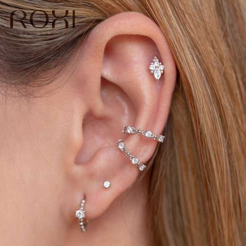 ROXI 925 Sterling Silber Tier Hund Katze Paw Stud Ohrringe für Frauen Piercing Ohr Schmuck Zirkonia Ohrringe Koreanische Brincos