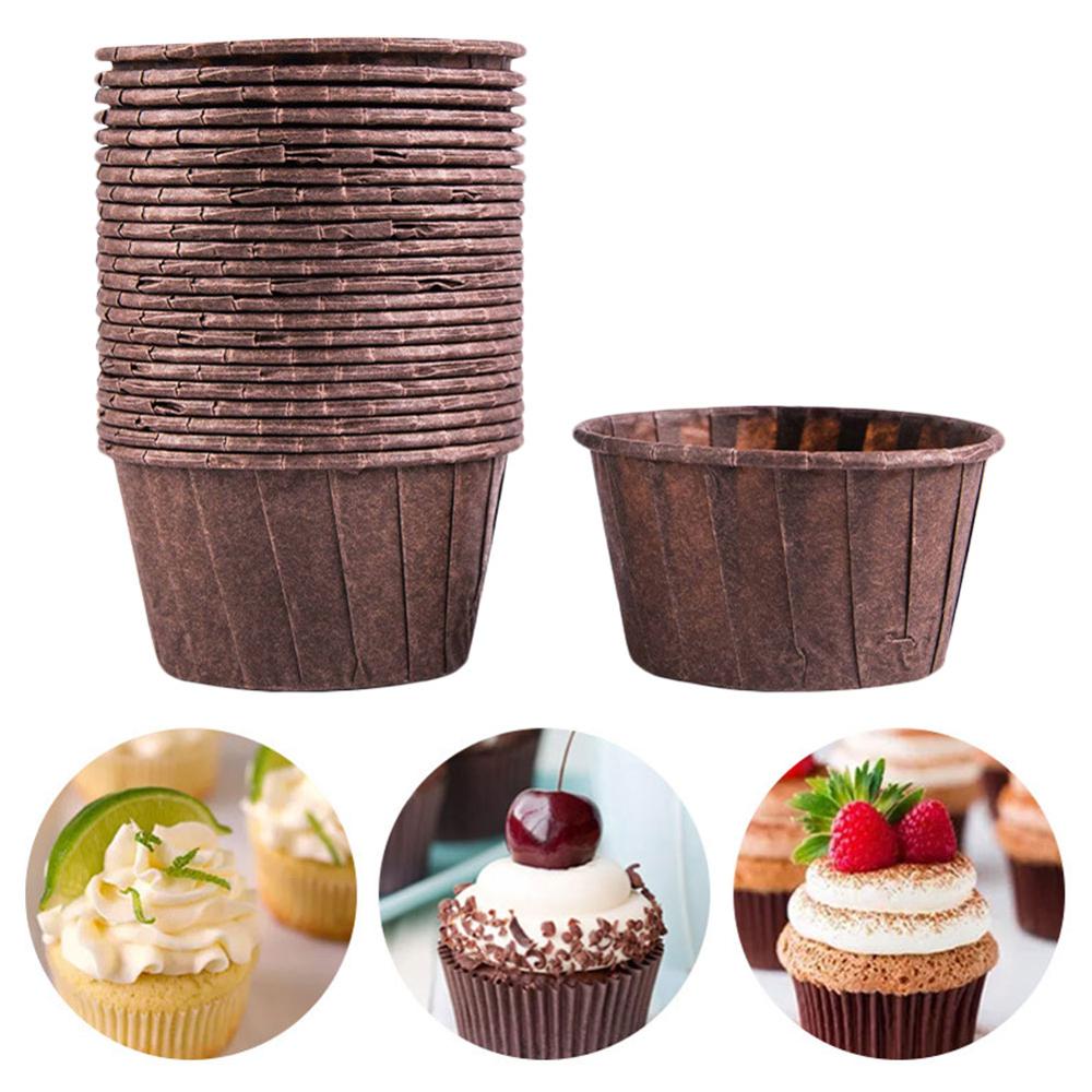 50 Stuks Papier Souffle Portie Cups Dessert Cups Voor Cupcake Cup Bakken En Hoge Temperatuur Cup Huishoudelijke Cake Cup