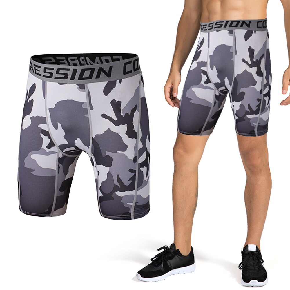 Mænd kompression shorts atletisk baselayer undertøj til løb træning træning fitness: Xl / Gy